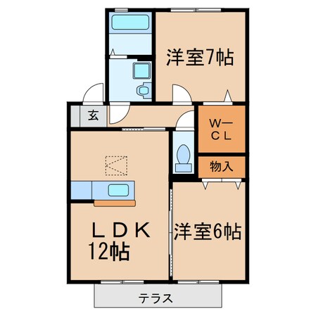 シャルマン（勝川町２）の物件間取画像